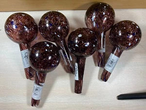 Handgeblasene Glas Echo Valley Pflanzenlöscher Gießzwiebeln 6er Set Neu - Bild 1 von 4