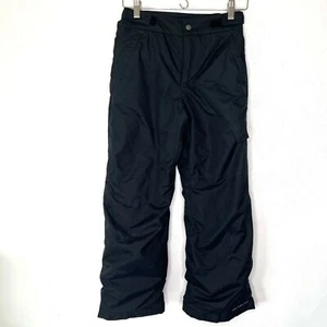 Columbia Omni Heat Bugaboo Youth Black Ski Snow Pants size 10/12 Fleece Lined  - Picture 1 of 5