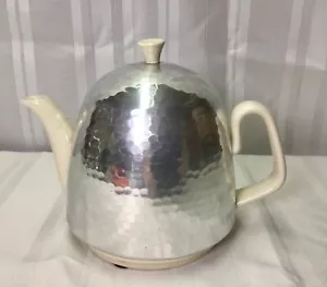 Vintage Japan Porcelain Teapot, Maku Brand, w/ insulated aluminum cover - Picture 1 of 9
