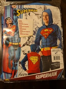 New dc comics childs superman zip up hoodie Size L/XL 12-14 - Picture 1 of 4