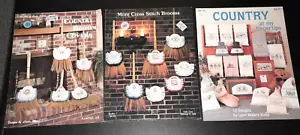 Lot of 10 Different Counted Cross Stitch Pattern Books Leaflets Vintage - Picture 1 of 8