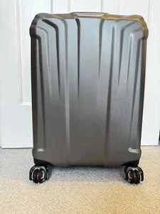 Samsonite Endure Cabin Hard Suitcase 4 Wheel Spinner silver/grey55cm/44L - Picture 1 of 5