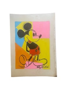 ANDY WARHOL - PAPER PAINTING - POP ART STYLE - SIGNED - Picture 1 of 2
