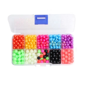 550 x 6 mm 7 mm Meer Angeln Perlen Float Stopper Rund Leuchten Im Dunkeln Gemischte Farben - Bild 1 von 2