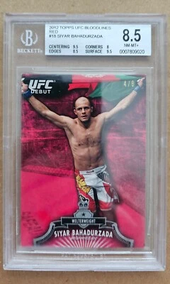 2012 Topps UFC Bloodlines Red Ruby - Siyar Bahadurzada #4/8 #18 - Image 1 of 2