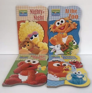 4 New Sesame Street Board Books Babies & Children Daycare Preschool Baby Elmo - Foto 1 di 10