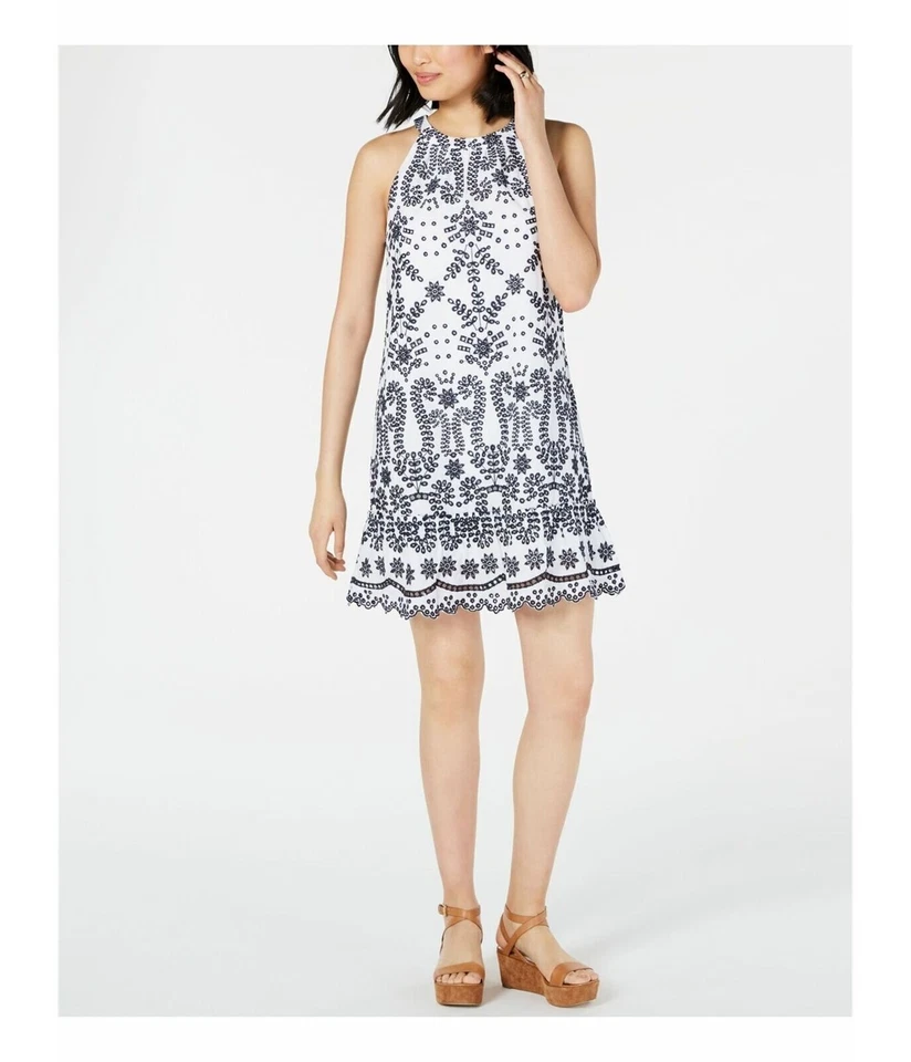 Maison Jules Dress Shift Embroidered Floral White Women Sz XXL NEW NWT AM6 - Image 1 of 1