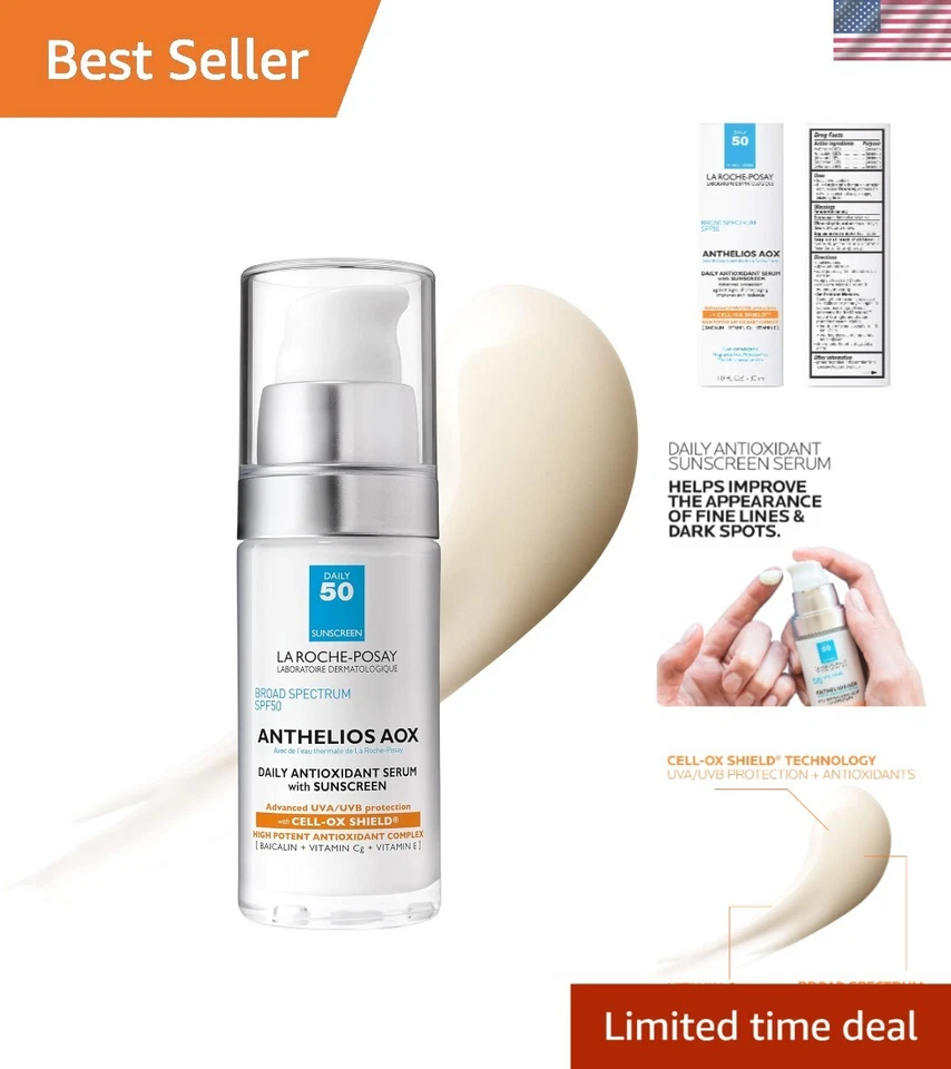 Fresh Scent Anthelios AOX Daily Serum - Light SPF 50 Sunscreen for Hydrated Skin - Image 1 of 4