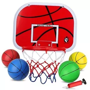 Mini Basketball Hoop Set for Kids Adults, Indoor Play Wall Mount Basketball - Picture 1 of 7