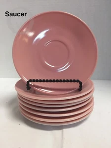 VINTAGE HAZEL ATLAS *PINK*Moderntone Plantonite*Saucers*17307C S30 - Picture 1 of 1