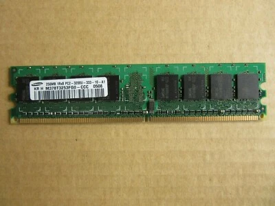 1 x Samsung 256MB PC2-3200U DDR2 Desktop PC Memory 400MHz - Image 1 of 2