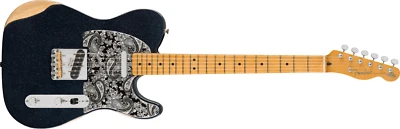 Fender Brad Paisley Road Worn Tele, escala de bordo, brilho preto - Imagem 1 de 4