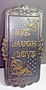 Live Laugh Love PLAQUE  Wall Hanging Décor 5.5"x12" GREAT FOR ANY ROOM NEW - Picture 1 of 4