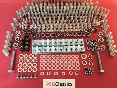 Aprilia RS125 99-05 Mega Acero Inoxidable 318 piezas Allen Pernos Tornillos Kit Reconstrucción Foto 1 de 4