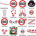 60TH BIRTHDAY TRAFFIC SIGNS THEME - PARTYWARE COMPLETE SELECTION