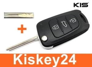 3Tasten Chiave Pieghevole Alloggio + Levigatura Imitare Fresatura per Hyundai - Bild 1 von 4