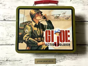 GI JOE 1990 Showa retro tin can lunch box Japan Vintage Rare - Picture 1 of 7
