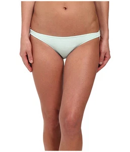 VOLCOM BE MAYAN MODERATE BIKINI SWIM BOTTOMS DUSTY AQUA BLUE SMALL NEW! $36 - Picture 1 of 4