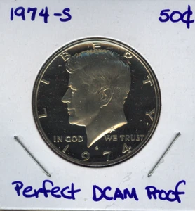 Medio dólar Kennedy 1974-S prueba perfecta calidad camafeo - Sku: 50C #003 - Imagen 1 de 2