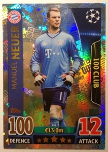 Mint Condition 100 Club Manuel Neuer Match Attax Champions League Card 2015/16 - Picture 1 of 1