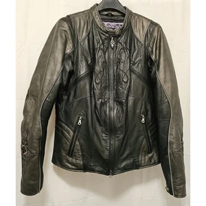 HARLEY DAVIDSON All American Legend Damen Lederjacke Gr. XL schwarz/grau - Bild 1 von 12