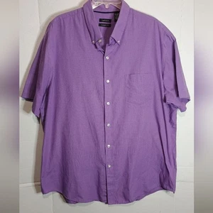 Van Heusen Purple Classic Fit Button Down Shirt Size XXL - Picture 1 of 3