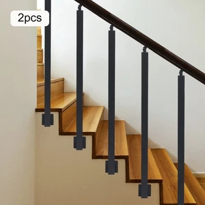 2 Stück Treppengeländer Pfosten Balkon Terrasse verstellbar Treppengeländer Pfosten Set 90 cm - Bild 1 von 24