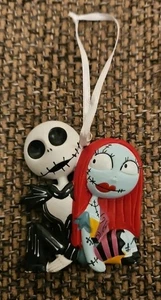 Pre-Owned Nightmare Before Christmas Ornament Jack Skellington and Sally Disney - Picture 1 of 5