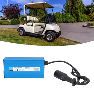 Hot 600W 48V 10A Golf Cart Battery Charger 48 Volt Club Cart Battery Charger Wit - Picture 1 of 22