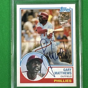2004 Topps Baseball Allzeit Fan Favoriten Gary Matthews zertifiziertes Autogramm #FFA-GMA - Bild 1 von 6