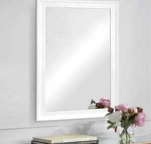 Tanmicoshomy weiß Holzrahmen rechteckig bruchsicher Spiegel 24x36 Zoll Neu - Bild 1 von 7