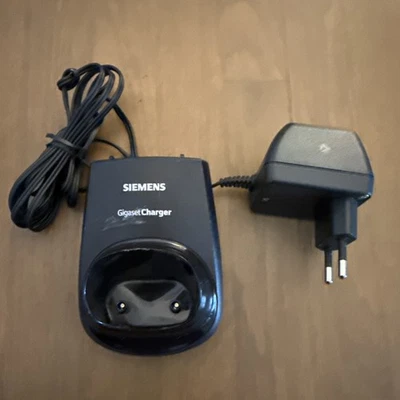 Ladeschale, Ladestation für Siemens Gigaset S1 C1 C2 C32 E1 A2 Mattschwarz - Bild 1 von 2