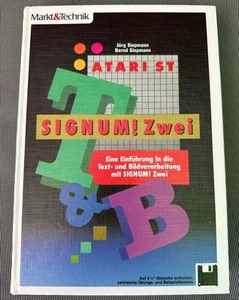 SIGNUM ! Zwei  ATARI ST ein Markt&Technik Buch ohne Disk - Afbeelding 1 van 9