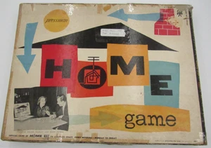 Home Game by Pressman Toy Corp Boardgame Complete  # 4499 1950's Very Rare - Picture 1 of 10