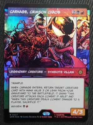 Carnage Crimson Chaos Borderless Foil English MTG Pleb Rare Brand New - Image 1 of 4