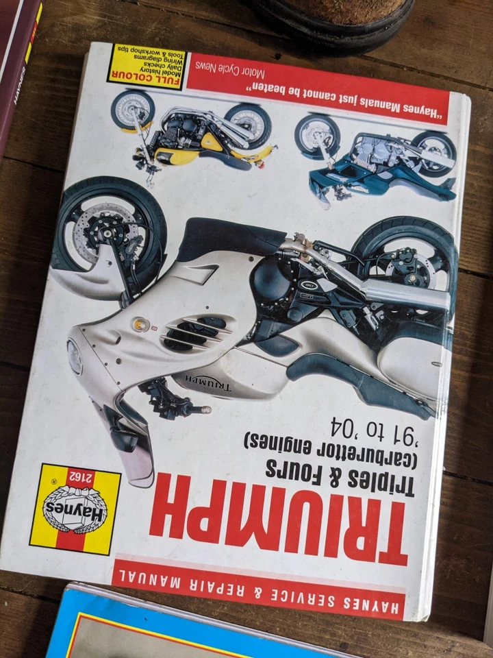 triumph triple and fours carb modelos 91-04 haynes manual de servicio taller Foto 1 de 1