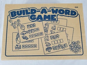 Build-A-Word Spiel Spielzeug zum Wachsen #648 Wortkarten & blaue Spielsteine gebraucht - Bild 1 von 15