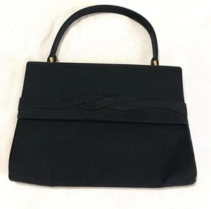 Authentic Vintage 1960s Gucci Black Purse Made from Italy Excellent Condition - Picture 1 of 21