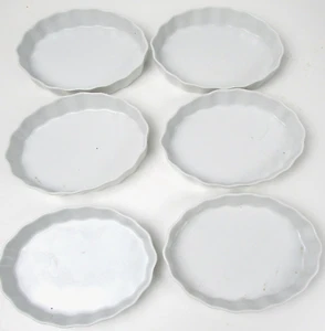 BIA Cordon Blue Au Gratin Quiche Dishes Fluted 5"×4.5" Creme Brulee Set of 6 - Picture 1 of 5