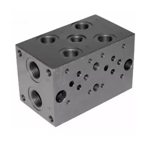 Flowfit Cetop 3, 2 Stationen Stahlverteiler mit Überdruckventilhohlraum - Bild 1 von 1