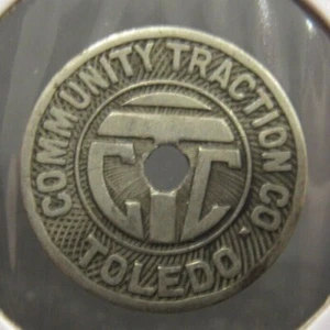 1920 Community Traction Co. Toledo, OH token trolley transito - Ohio - Foto 1 di 2