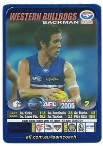 2005 Teamcoach Blue Star Premium Prize Card (39) Robert MURPHY Western Bulldogs - Picture 1 of 1
