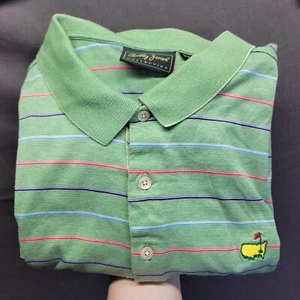 Bobby Jones Collection Striped Green Augusta Masters Polo Mens Sz XL Collectible - Picture 1 of 9