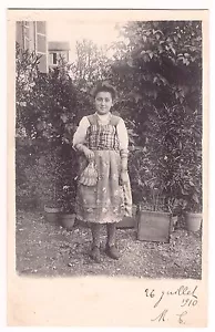CARTE PHOTO PORTRAIT FILLE JEUNE FEMME ESPAGNOLE EVENTAIL - RPPC 1910 - Imagen 1 de 1