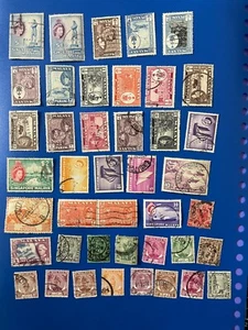 W318: Malaya/Singapore early used stamps, mixed conditions. - Picture 1 of 2