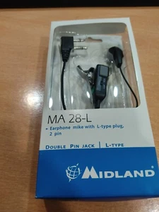 MIDLAND MA-28L / MA28-L Micrófono-auricular de botón VOX/PTT - Imagen 1 de 3