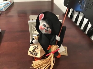 AnnaLee Mobilitee Doll Vintage Halloween Trick or Treat Witch Mouse 1993 - Picture 1 of 1