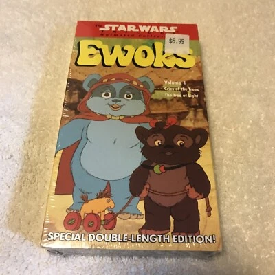 1990 Vintage Star Wars Trilogy Ewoks Cartoon VHS Tape Factory Sealed NEW - Image 1 of 4