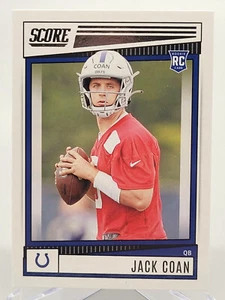 2022 PANINI SCORE JACK COAN ROOKIE FOOTBALL CARD COLTS NFL donruss topps fleer - Picture 1 of 2
