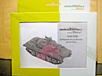 HO ROCO MILITARY SHERIDAN TANK KIT M551 BY ROCO MINITANKS #5036 SHERIDAN TANK - Image 1 of 3